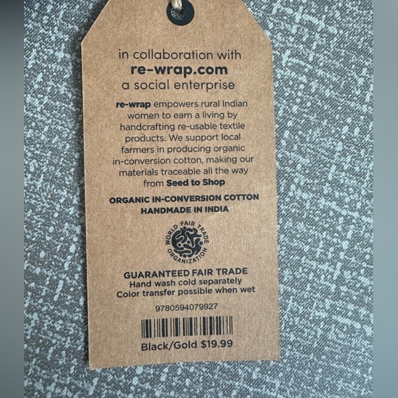 Barnes & Noble Black & Gold Canvas Tote Bag – Reusable Book Bag – NWT - Picture 4 of 10